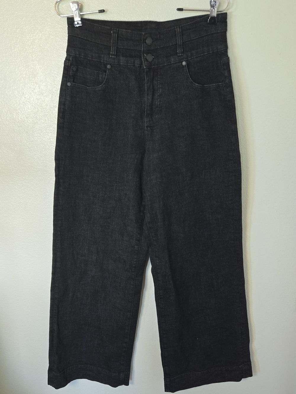 Liverpool | Stride High Rise Wide Leg Black Trouser Jeans Size 8/29